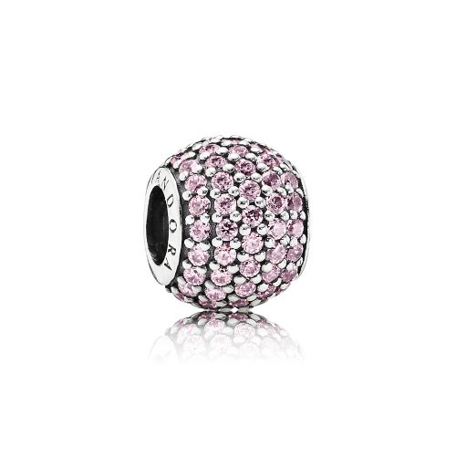 Charm Pavé Rosa - PANDORA