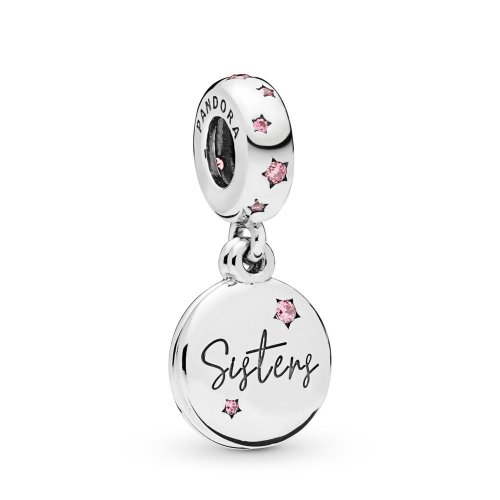 Charm Colgante PANDORA en plata de ley Hermanas Para Siempre - 798012FPC