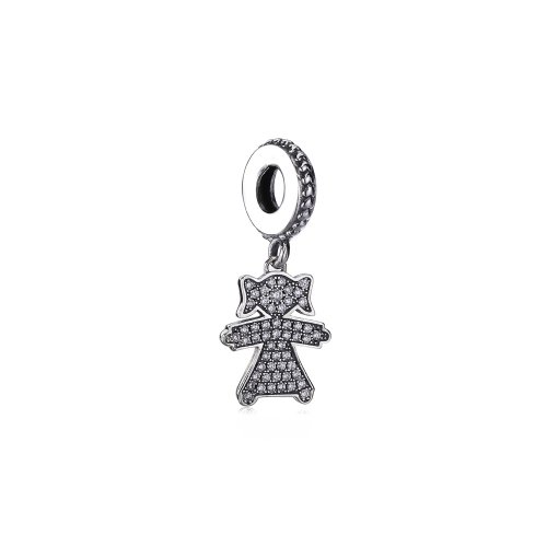 Charm colgante en plata de ley Niña PANDORA