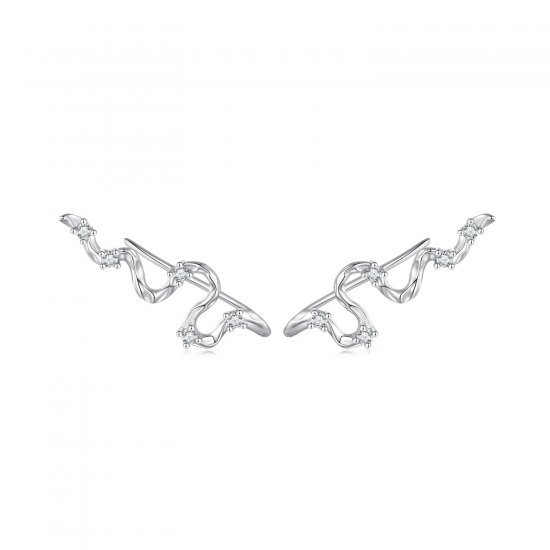 Pendientes de botón estilo Pandora con textura de líneas - SCE1599 - Haga click en la imagen para cerrar