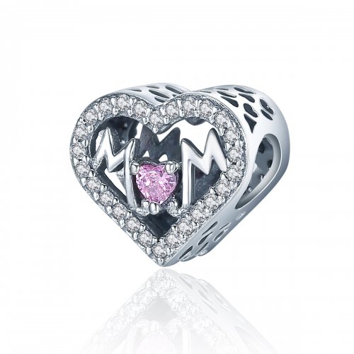 Charm de Mamá en Plata Estilo Pandora - SCC395