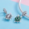 Estilo Pandora Colgante de Tortuga de Plata - SCC1017