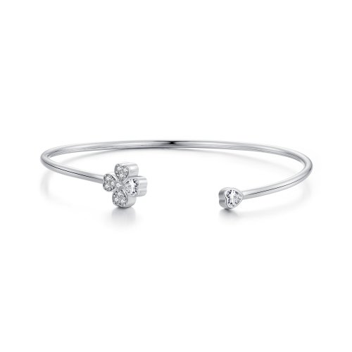 Anillo en forma de corazón estilo Pandora en oro rosa - SCR641-C