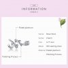 Charm de vides rosas plateadas estilo Pandora - BSC310