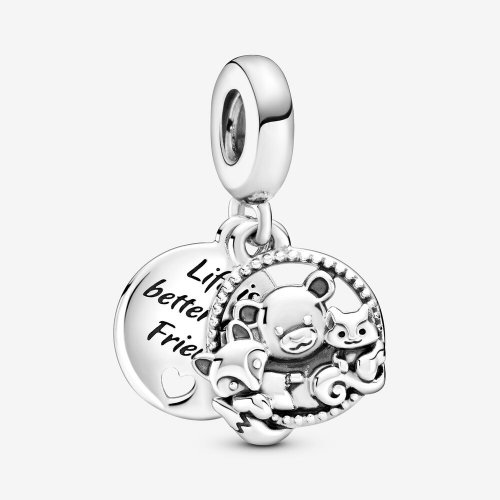 PANDORA Charm Colgante Oso, Zorro y Ardilla - 799078C00