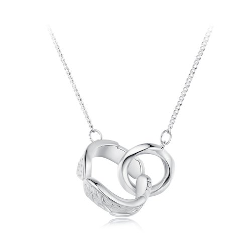 Collar de Doble Anillo estilo Pandora Mobius - BSN362