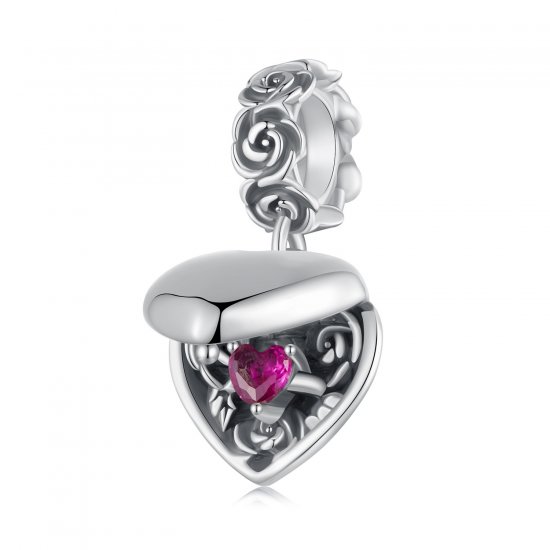 Caja de propuesta romántica en forma de rosa estilo PANDORA - SCC2701 - Haga click en la imagen para cerrar
