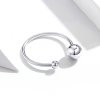 Anillo abierto de bola de plata estilo Pandora - SCR575