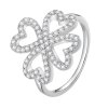 Anillo estilo Pandora de trébol de cuatro hojas - BSR399