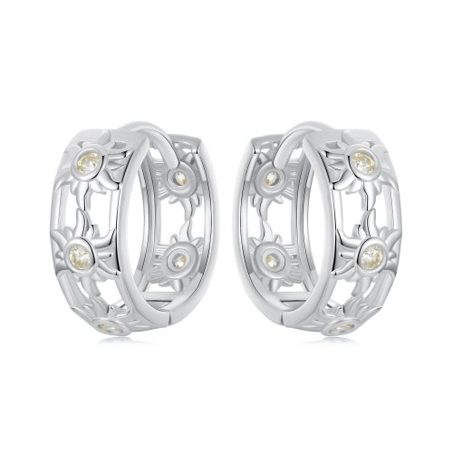 Pendientes estilo PANDORA con sol - BSE1007