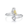 Anillo de abrazo de madre e hijo estilo PANDORA - SCR1051-E