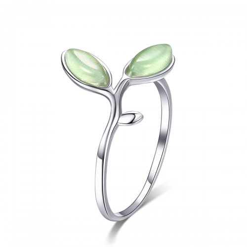 Anillo de plata estilo Pandora con símbolo de esperanza - SCR453
