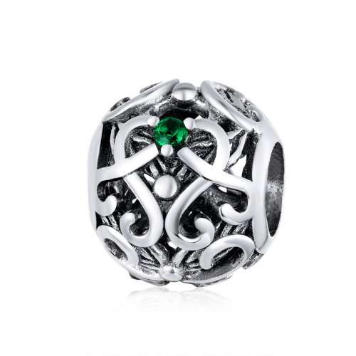 Pulsera estilo Pandora con encanto de cruz vintage en plata - SCC1511