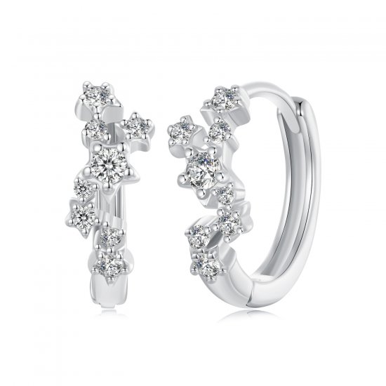 Pendientes de estrella estilo PANDORA - BSE1017 - Haga click en la imagen para cerrar