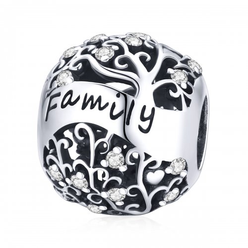 Charm estilo Pandora de árbol familiar - BSC489