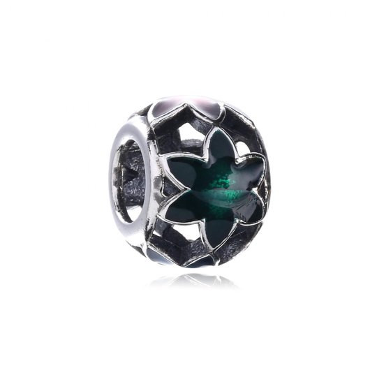 Charm en plata de ley Hoja PANDORA - Haga click en la imagen para cerrar