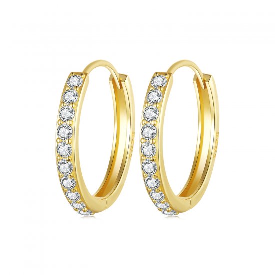 Pendientes sencillos de plata de ley estilo PANDORA - BSE1060-BL - Haga click en la imagen para cerrar
