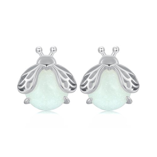 Pendientes de tachuelas luminosos al estilo de Pandora con luciérnagas - SCE1647