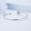 Pulsera abierta de trébol de cuatro hojas estilo Pandora - BSB134