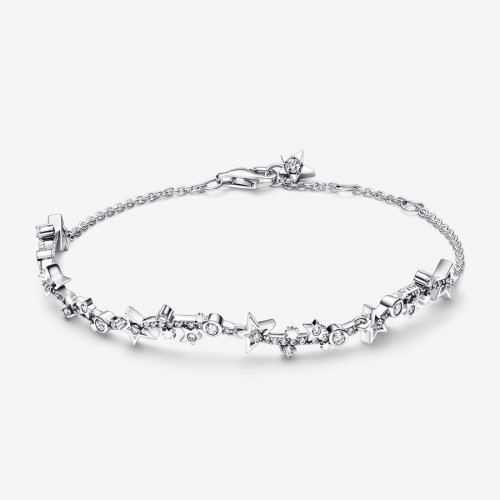 Pulsera de plata esterlina Pandora Vía Láctea con circonia cúbica transparente - 592425C01