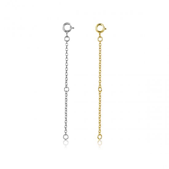 Collar con cadena de extensión estilo Pandora - Cadena de extensión SCA015-6B - Haga click en la imagen para cerrar