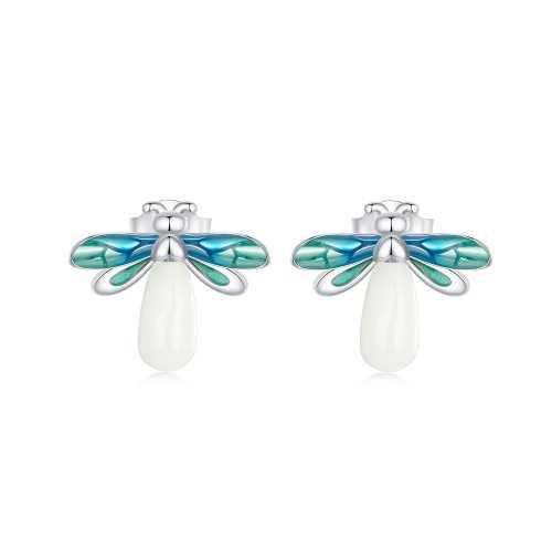Pendientes de luciérnaga estilo PANDORA - BSE962