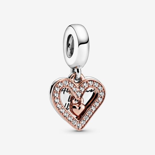 PANDORA Brillante Abalorio de Colgante Corazón Libre - 788693C01