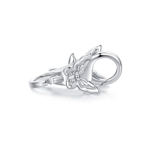 Estilo Pandora Doble Mosquetón de Mariposa - BSP022