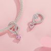 Charm de corazón inteligente estilo PANDORA - SCC2692