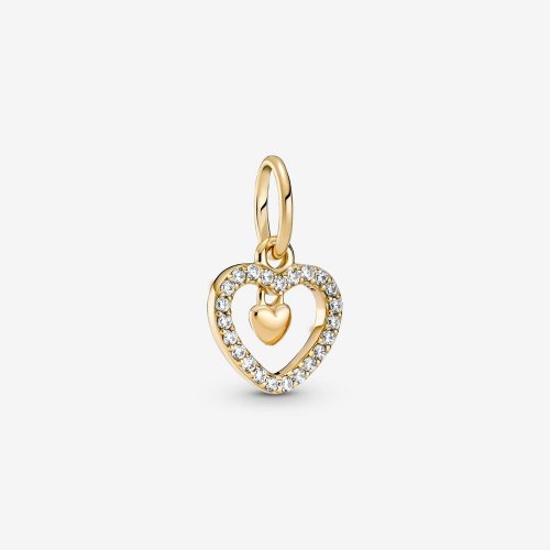 Charm Colgante Pandora Corazón Doble Brillante - 759142C01