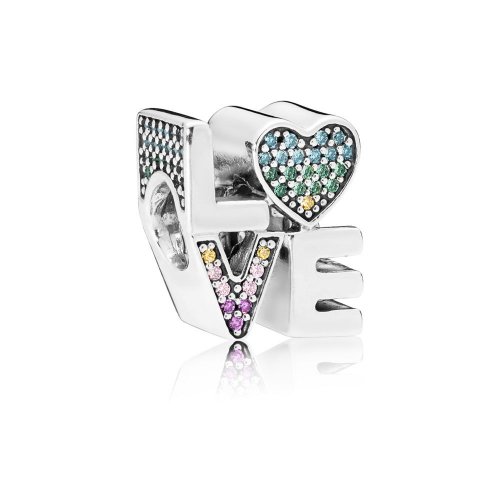 Charm en plata de ley Amor Multicolor - PANDORA