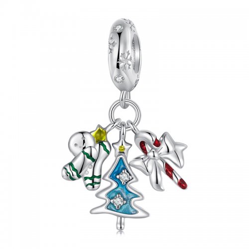 Colgante de alegría navideña estilo PANDORA - SCC2914