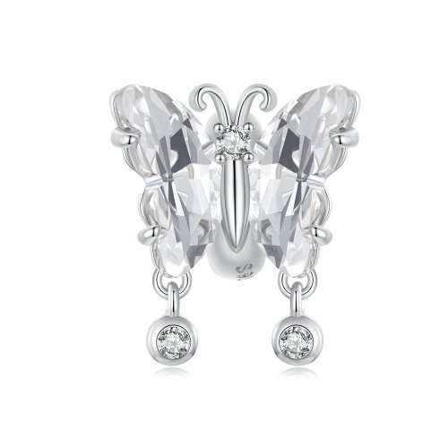 Charm de mariposa brillante estilo PANDORA - BSC965