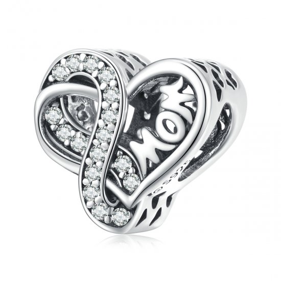 Charm estilo Pandora con símbolo de amor infinito - BSC516 - Haga click en la imagen para cerrar