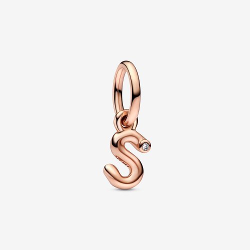 PANDORA Letra S Colgante de Alfabeto Script - 782478C01