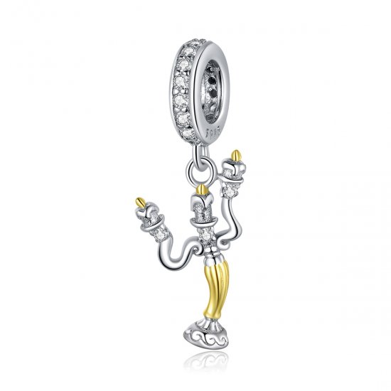Pendiente colgante estilo Pandora con candelabro mágico - BSC319 - Haga click en la imagen para cerrar