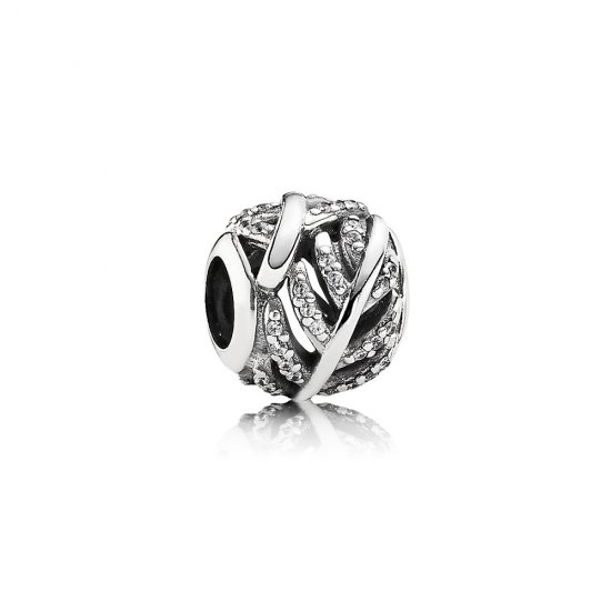 Charm Micro Pavé Pluma - PANDORA - Haga click en la imagen para cerrar
