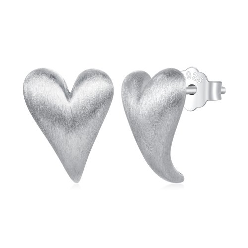 Estos aretes en forma de corazón estilo Pandora - BSE916