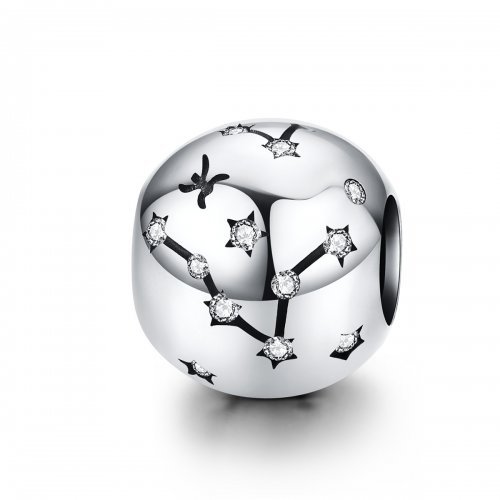 Charm de Plata Estilo Pandora con Signo de Piscis - SCC1218-12