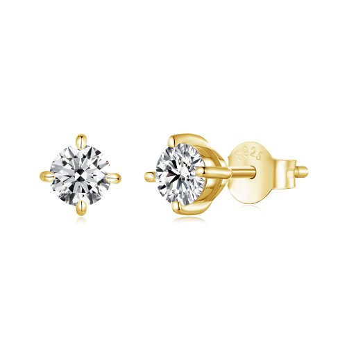 Pendientes de moissanita de 0,5 ct estilo PANDORA - MSE038-BM