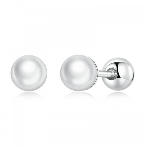 Pendientes de perlas estilo Pandora - BSE630-AL