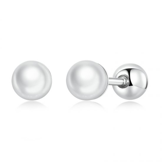 Pendientes de perlas estilo Pandora - BSE630-AL - Haga click en la imagen para cerrar