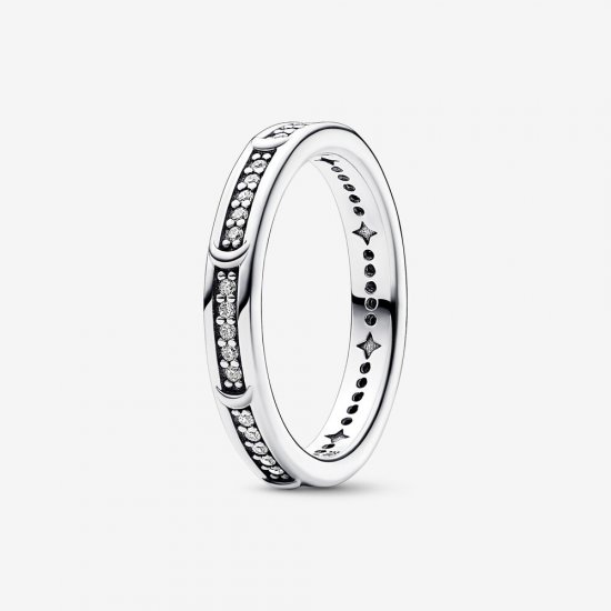 Anillo de plata esterlina de Pandora Moon con circonia cúbica transparente - 192783C01 - Haga click en la imagen para cerrar