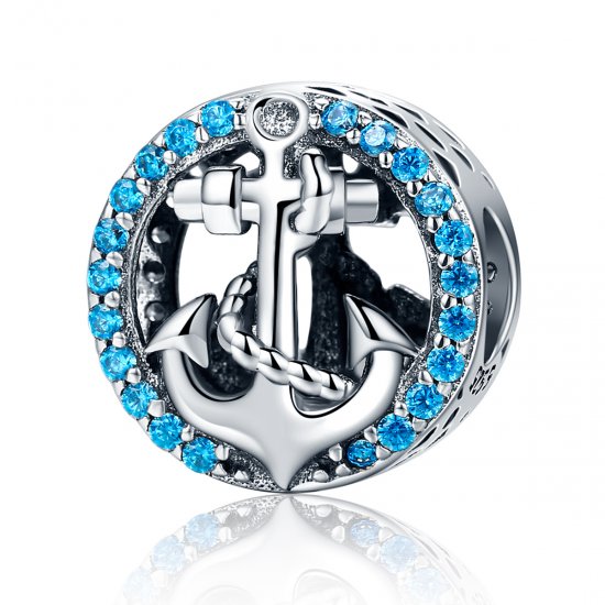 Charm de estilo Pandora en plata para viaje al océano - SCC148 - Haga click en la imagen para cerrar