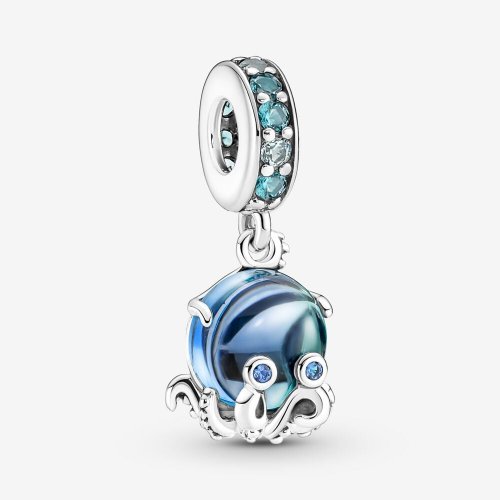 Charm colgante de pulpo de cristal de Murano de Pandora - 791694C01