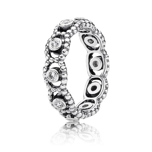 Silver ring with cubic zirconia - PANDORA