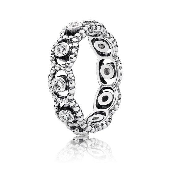 Silver ring with cubic zirconia - PANDORA - Haga click en la imagen para cerrar
