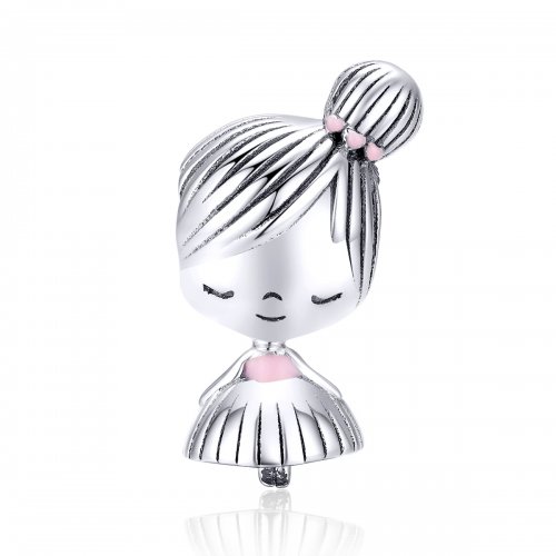 Charm de Plata Estilo Pandora "Es una niña" - SCC1335