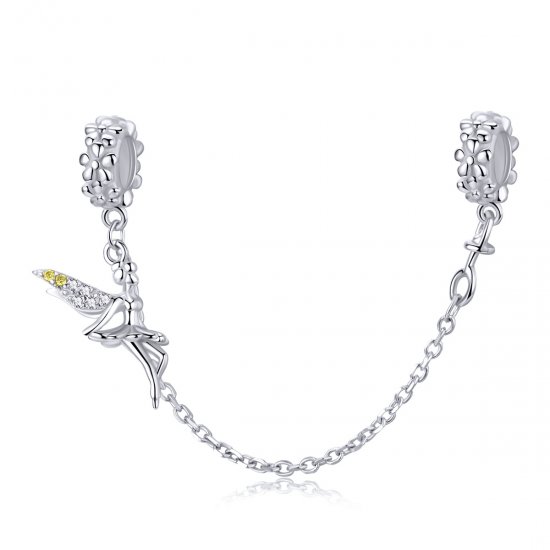 Pandora - Cadena de seguridad estilo flor de elfo de plata - SCC1278 - Haga click en la imagen para cerrar