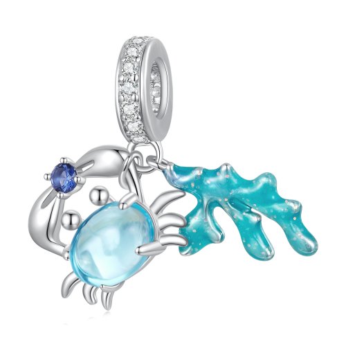 Colgante encanto de alga de cangrejo estilo Pandora - SCC2505